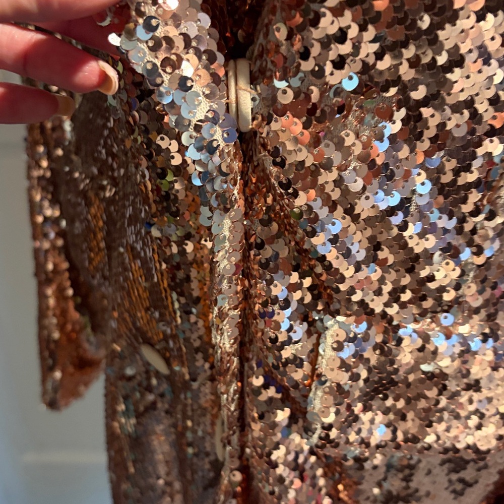 Endless Rose Copper Sequin Jacket - image 7
